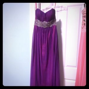 FLIRT - Purple / Pink Chiffon Gown